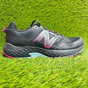 New Balance 410 v8 Womens Size 6.5 Black Pink Walking Running Shoes Sneakers